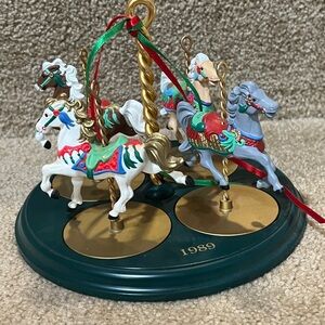 Hallmark Carousel Horse Ornament Set - Multicolor